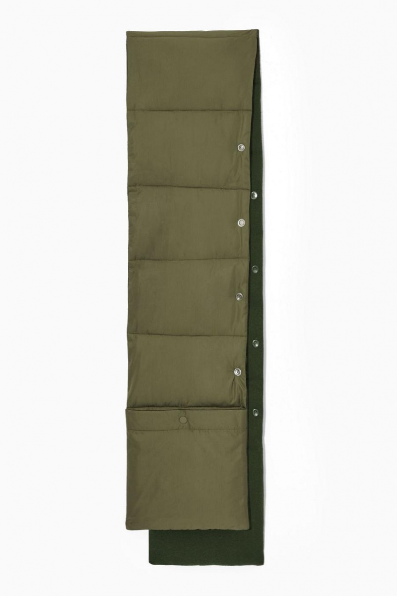 Bufanda COS Convertible Acolchado Hombre Kaki Verde | UZNQKP-178
