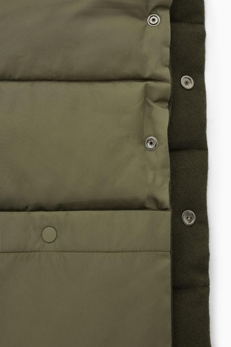 Bufanda COS Convertible Acolchado Hombre Kaki Verde | UZNQKP-178