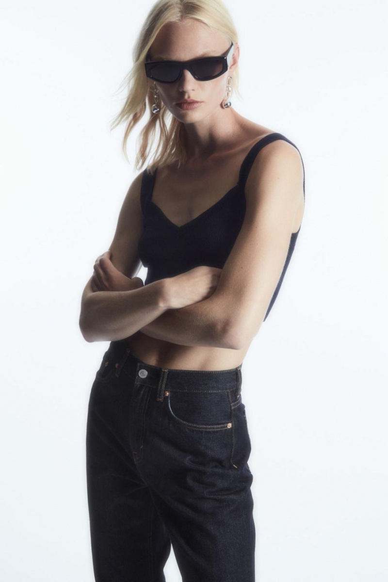 Jeans COS Column - Directo Mujer Azules Oscuro | CEVJZY-216