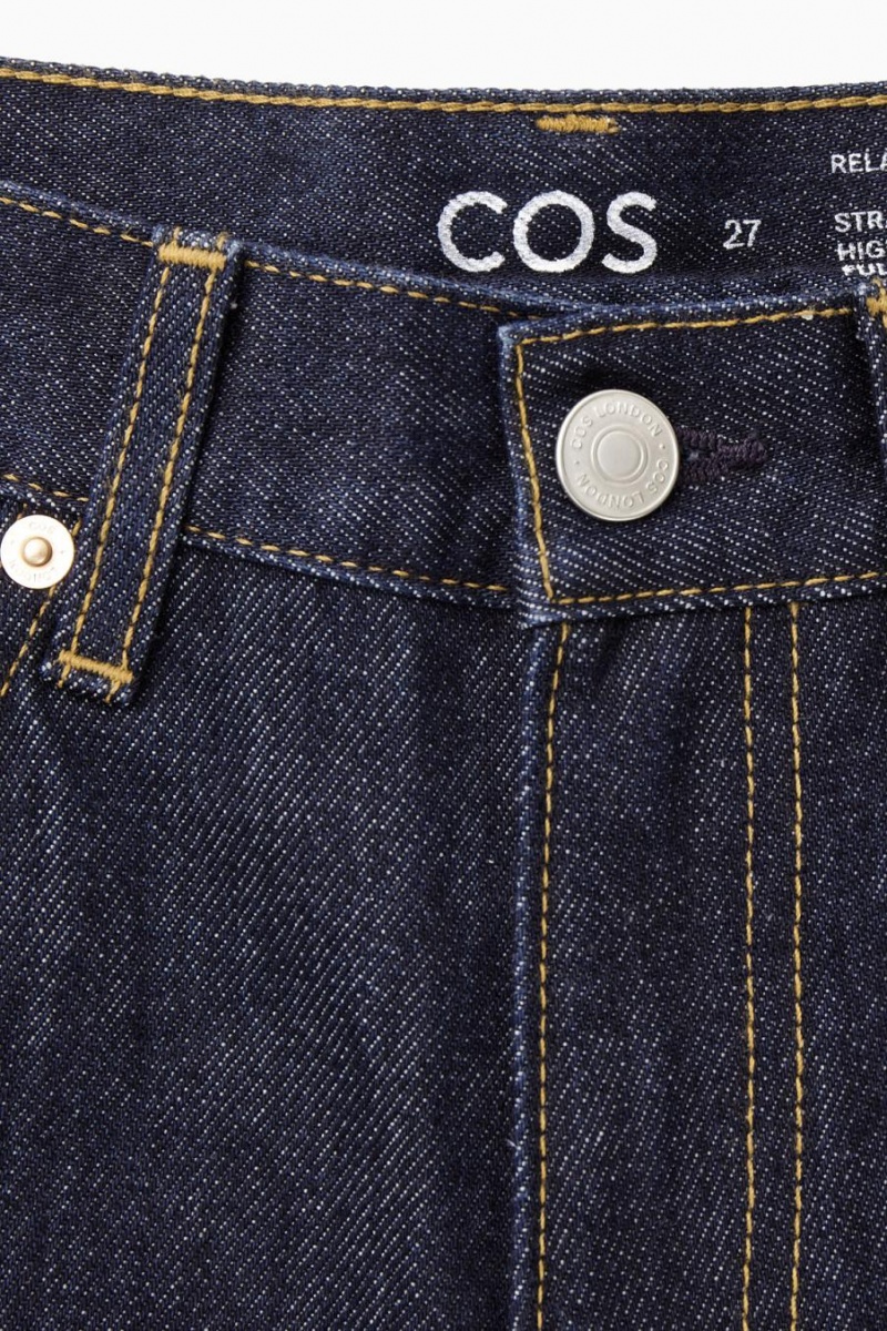 Jeans COS Column - Directo Mujer Azules Oscuro | CEVJZY-216