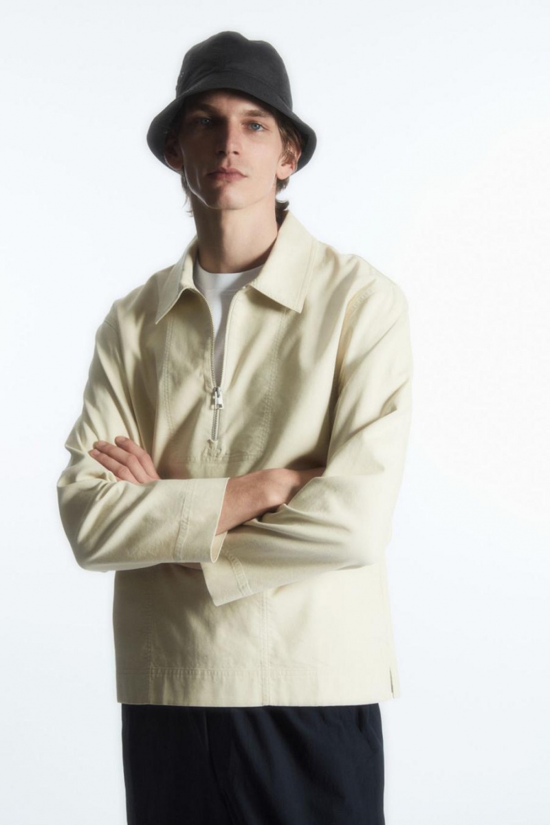 Sombrero COS Reversible Nylon Bucket Hombre Negras Verde Oscuro | FJWOSK-839